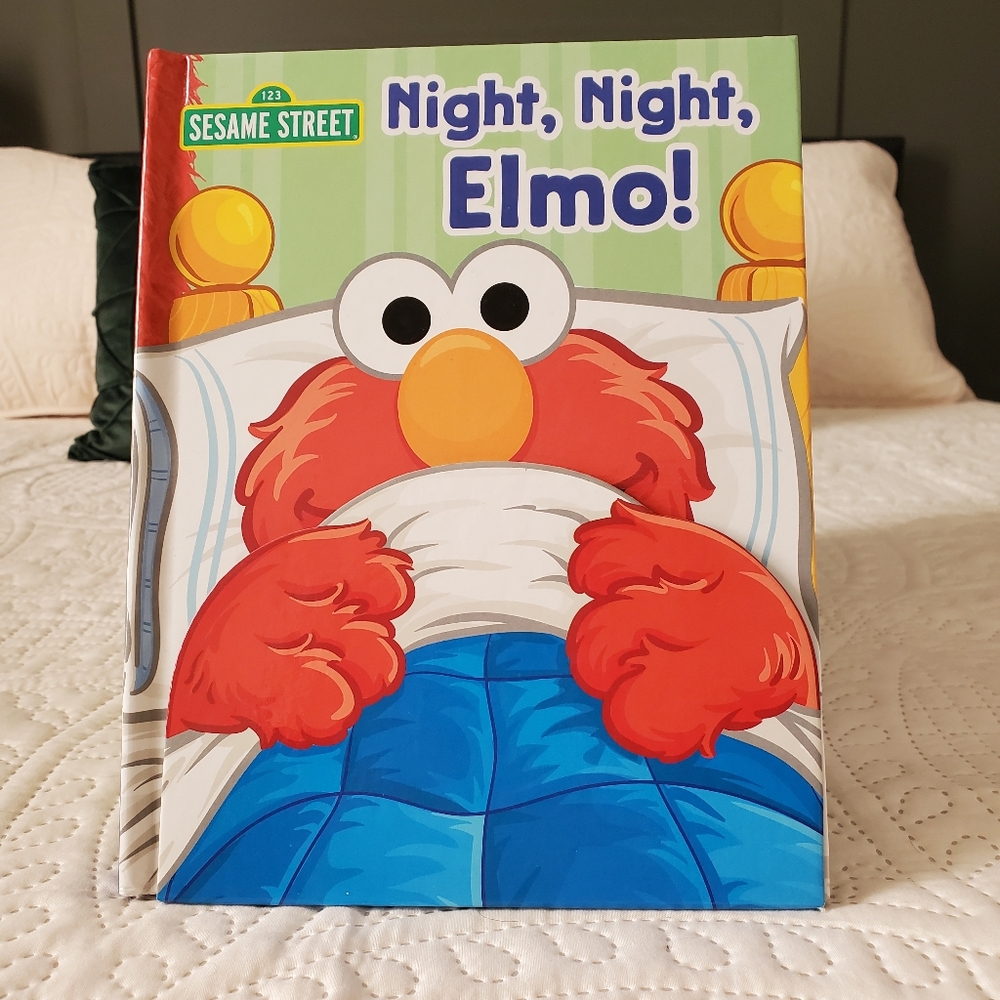 Night Night Elmo Hardcover Peek-a-boo Book